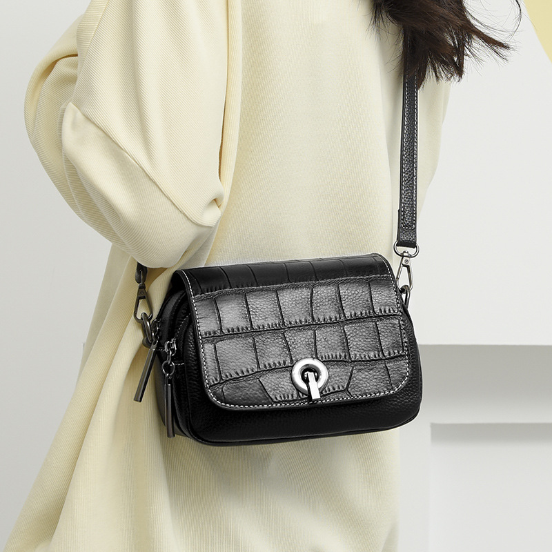 Picture of Genuine Leather Fashion Mother Bag Mobile Phone Bag New Mini Crossbody Bag Women's High-end Shoulder Bag Large Capacity Women's Bag