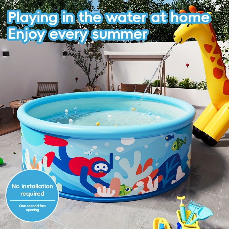 Picture of Cross-Border Wholesale Large Outdoor Inflatable Swimming Pool Family Round Pool Children's Home Thickened Baby Swimming Pool