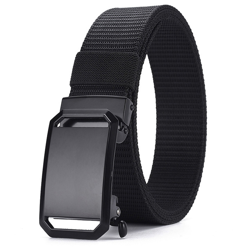 Men's Frosted Buckle Automatic Buckle Belt Nylon Outdoor Casual Young and Middle-aged All-match Belt Jeans Fashion Belt