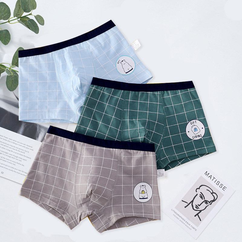 Picture of Children's Pure Cotton Underwear, Boys' Boxer Briefs, Baby Boys' Boxer Briefs, Kidsren's Boxer Briefs for Ages 2-15, Pure Cotton Crotch