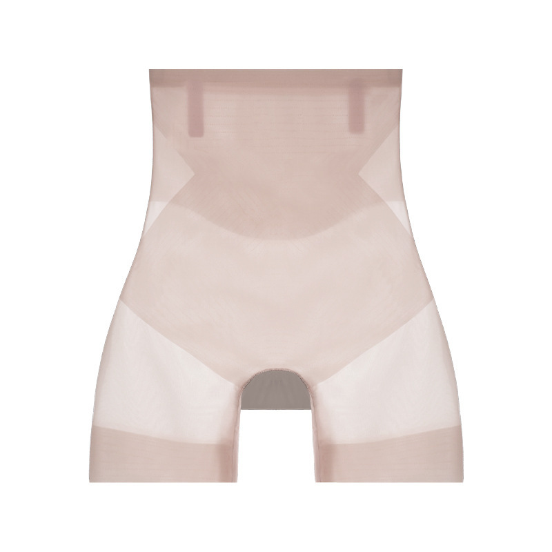 Picture of Ice Silk Ultra-thin Abdominal Pants Safety Pants One Pants Two-wear Non-marking High Waist Shaping Postpartum Women's Base Shorts Summer