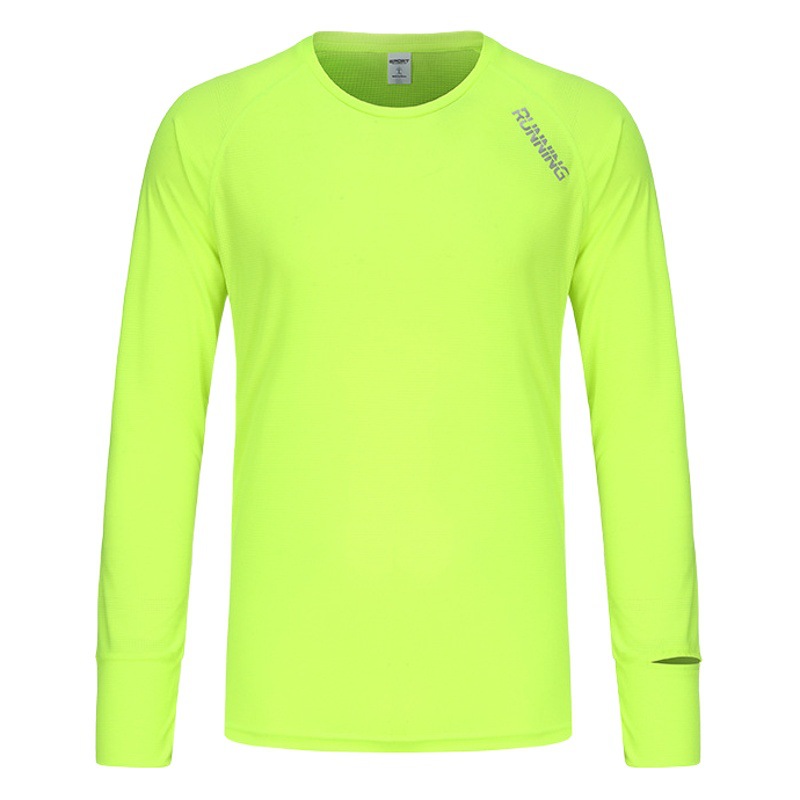 New Sports Long-Sleeved T-Shirt Men's Running Quick-Drying Clothing Fitness Basketball Training Cycling Clothing Sweat-Wicking Bottoming Top