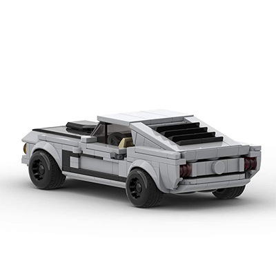 Picture of Compatible with Lego building blocks MOC96038 Ford wild horse Boss 302 racing speed8 grid assembled educational toys