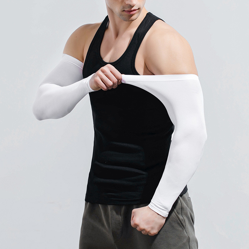 Picture of Sun Protection Sleeves for Men Plus Size Loose Arm Guards Plus Fat and Enlarged Ice Silk Sleeves Sun Protection Uv Protection Arm