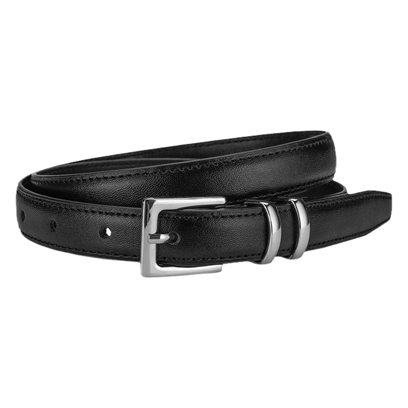 Belt Women's Genuine Leather Cowhide Belt Women's All-match Decorative Fashion Jeans Casual Business High-grade Pin Buckle Belt