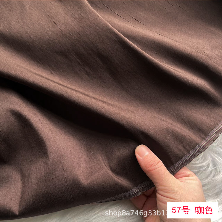 Picture of Solid Color Silk Double Palace Fabric, Crisp Mulberry Silk Double Palace Fabric, Yarn-dyed Double Palace Clothing Cheongsam Top Fabric