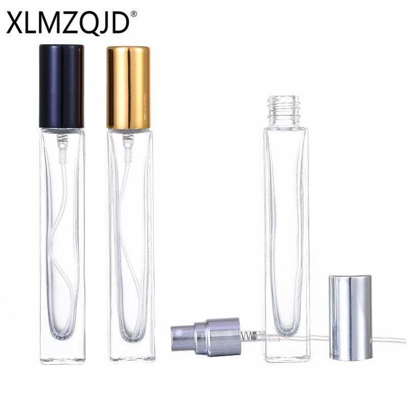 Picture of Spot supply XB86-10ml portable sample square glass bottle/sub bottle/spray bottle/press empty bottle