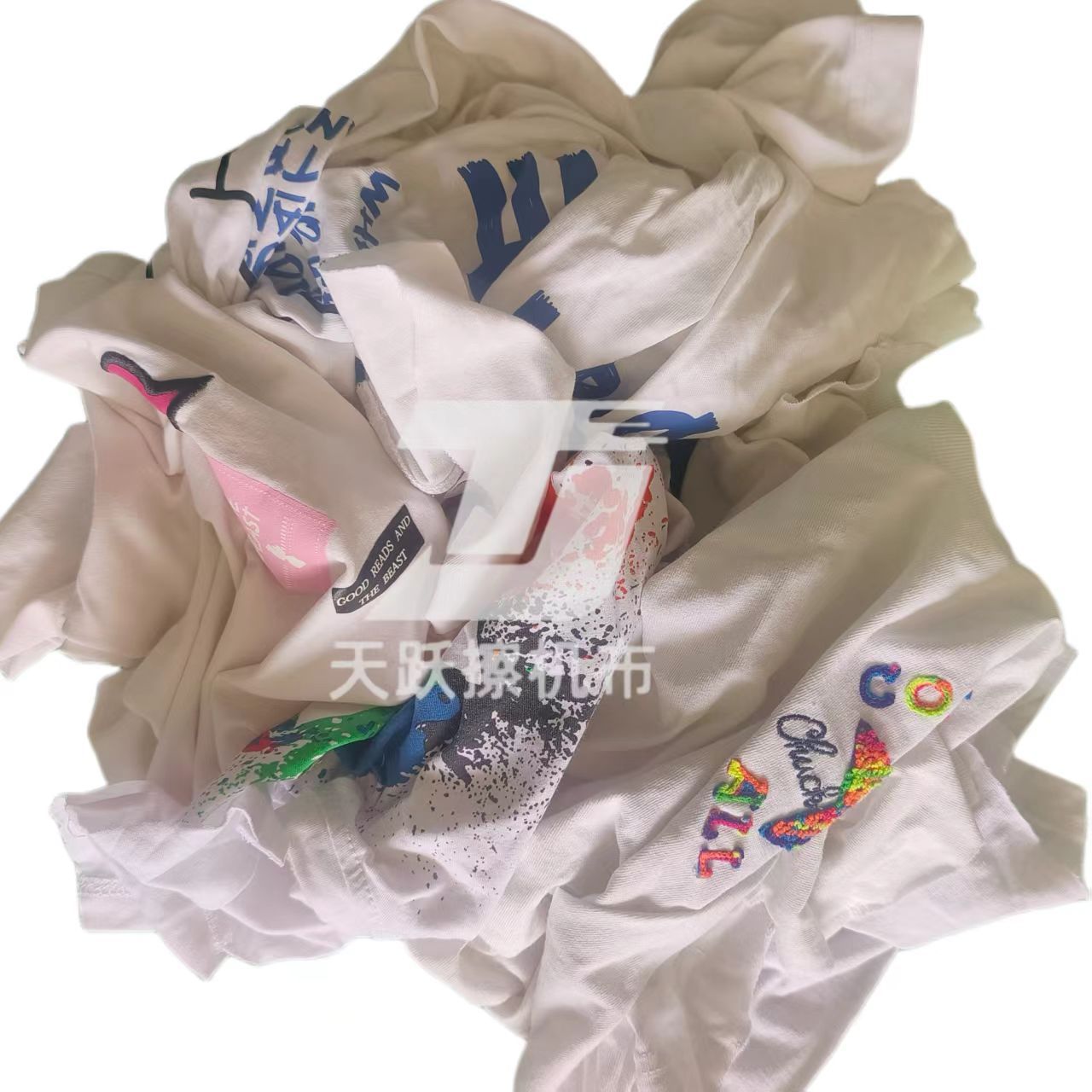 Picture of Pure Cotton Industrial White T-Shirt Printing Machine Cloth Oil-Absorbing Water-Absorbing Rag Pure Cotton Rag Ready-Made Machine Cloth