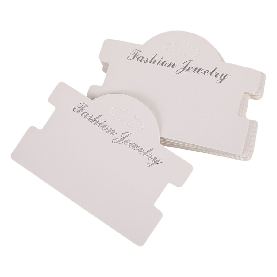 Korean Style Hair Ring Hair Rope I-Shaped Paper Card English Letter Printing Jewelry Display Cardboard Earrings Earrings Necklace Card