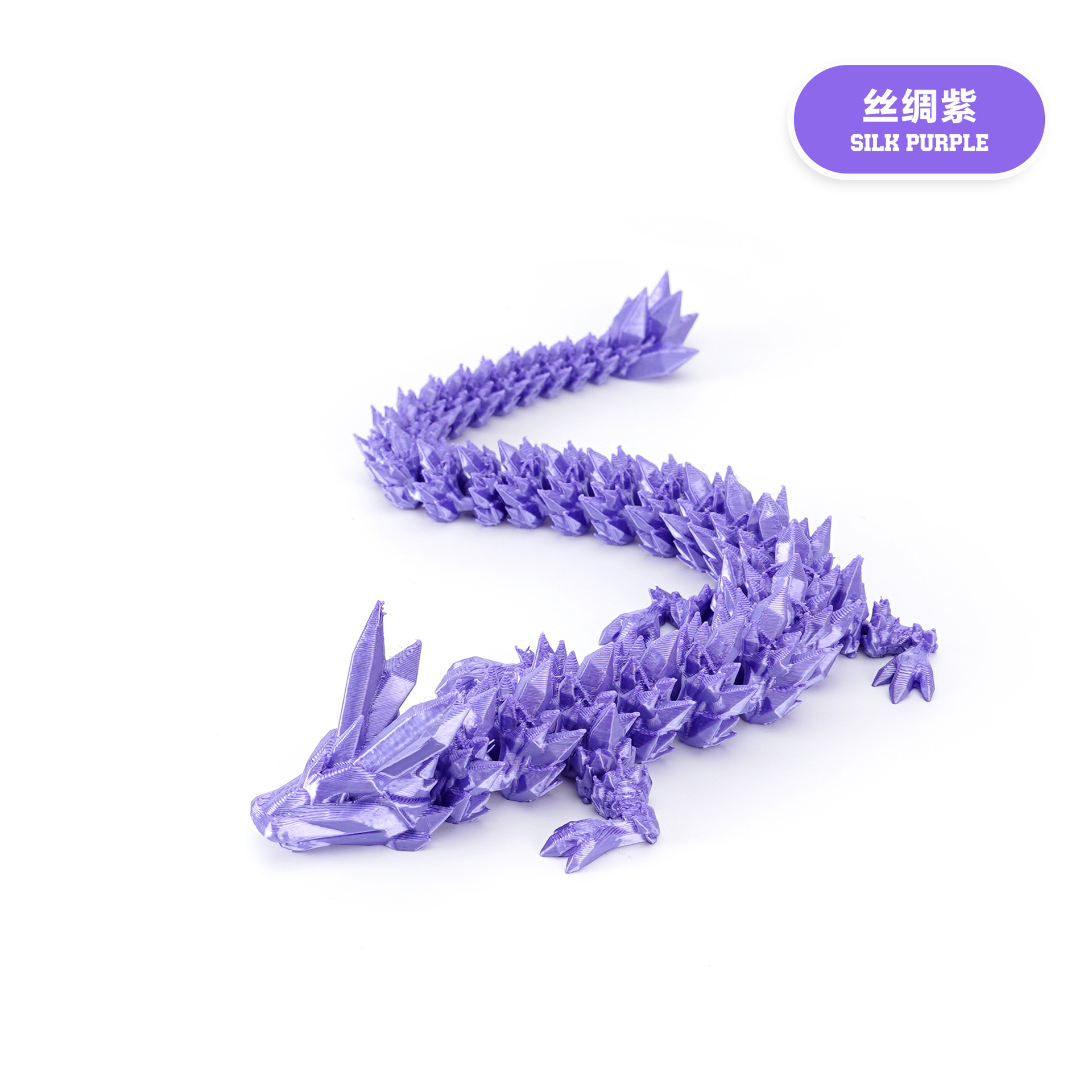 Picture of 3D printing cross-border hot selling ornaments joint movable Crystal Gem dragon ornaments hand-made suit dragon decoration