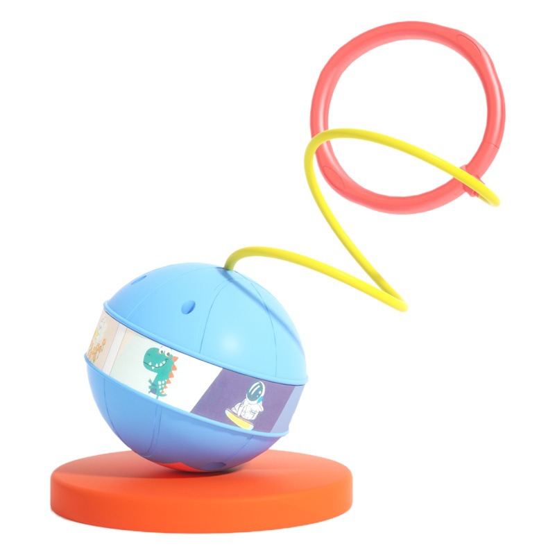 Children's Foot Ring Jumping Ball Set Foot Throw Ring Flash Elastic Ball Balance Training Sports Toy Set Foot Hula Hoop