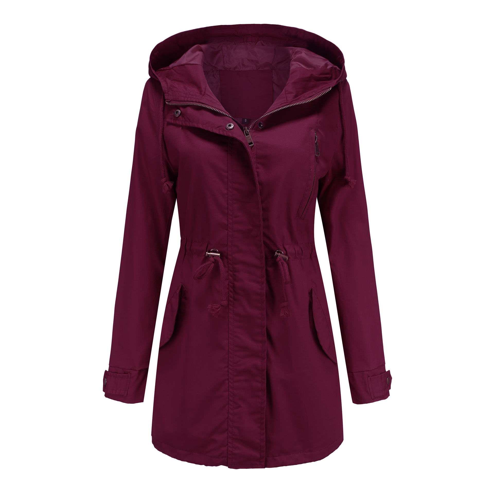 Picture of 2022 New Cotton Hooded Coat Women's Spring and Autumn Coat European and American Large Size Loose Solid Color Cross-border Women's Clothing