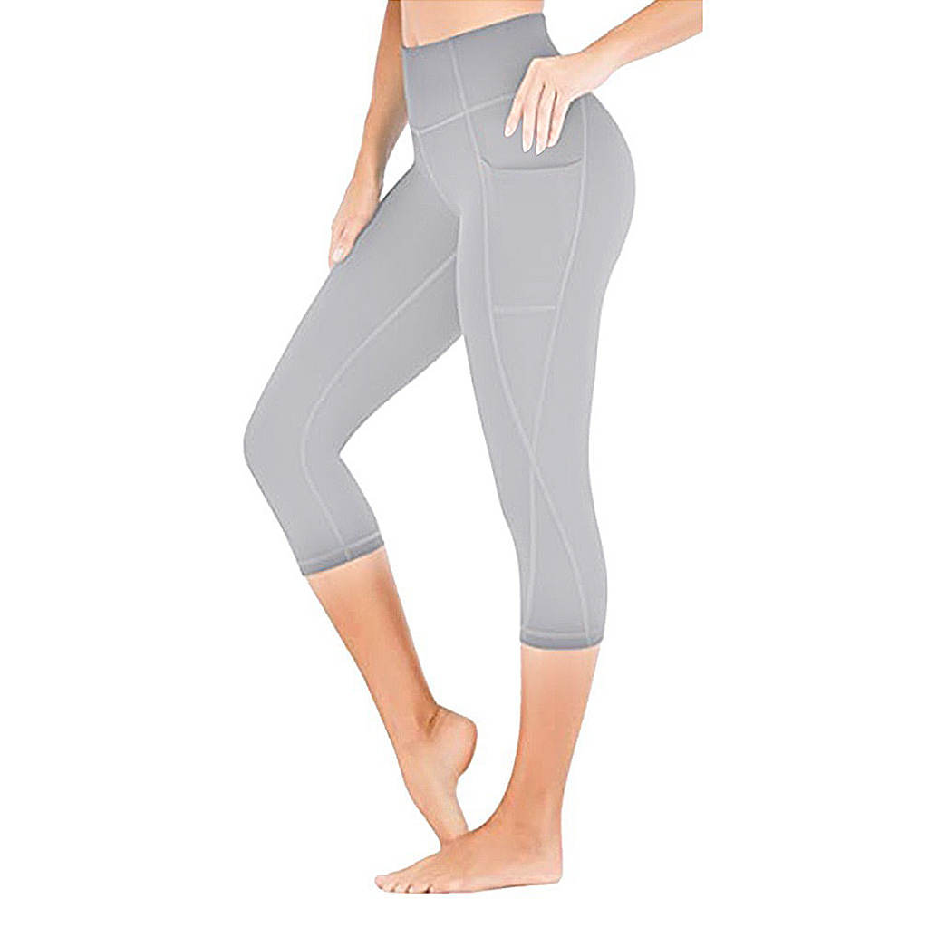 Picture of Cross-Border New Three-Quarter Pants, Multi-Color Sexy Yoga Wear Leggings, Fitness Pants, Slim Fit, Hip-Lifting, High-Waisted, Cross-Border Hot Sale