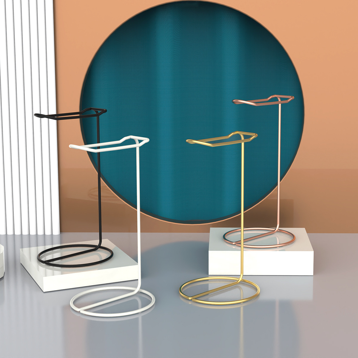 Simple Metal Headset Stand Aluminum Alloy Headset Stand Display Stand Stable Non-slip Desktop Storage Stand