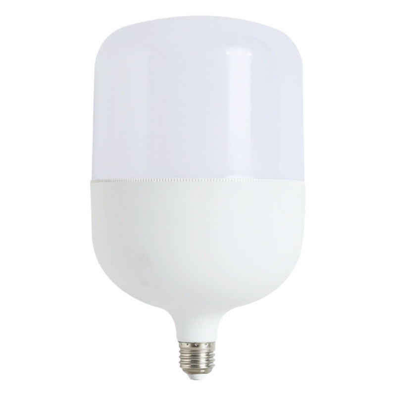 Led three-proof bulb plastic bulb e27 screw bayonet supermarket factory energy-saving lamp factory straight hair wholesale
