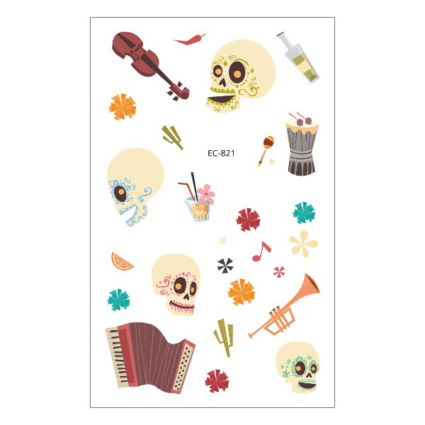 Picture of New Halloween Tattoo Sticker Funny Cartoon Fun Children Tattoo Sticker Disposable Tattoo Sticker Disposable