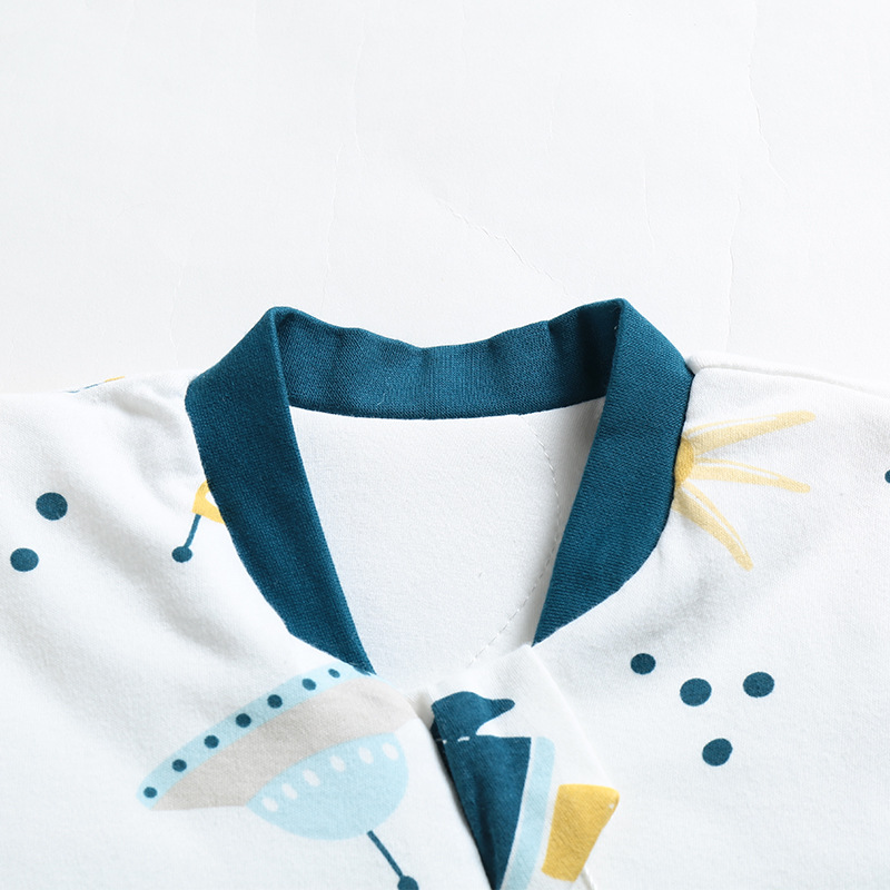 Picture of Aishiyi Antibacterial Baby Cotton Sleeping Bag Children's Sleeping Bag Spring, Autumn and Winter All-In-One Detachable Sleeves Baby Anti-Kick Quilt