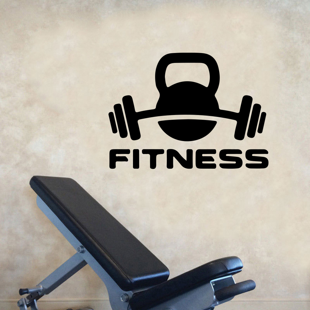 Picture of Fitness Weightlifting Fitness Living Room Bedroom Gym Wall Sticker Export Manufacturer European and American Proverbs Paper Js007
