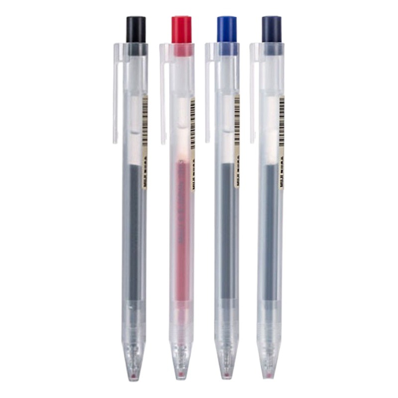 Japanese MUJI/MUJI pen gel ink 0.5 Black Ink Pen Press gel pen stationery for students examination