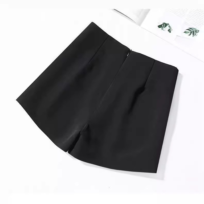 2023 New Simple chubby girl Girls Shorts High Waist Slimming Hot Pants All-match Bottoming Boots Pants Wide-leg Pants