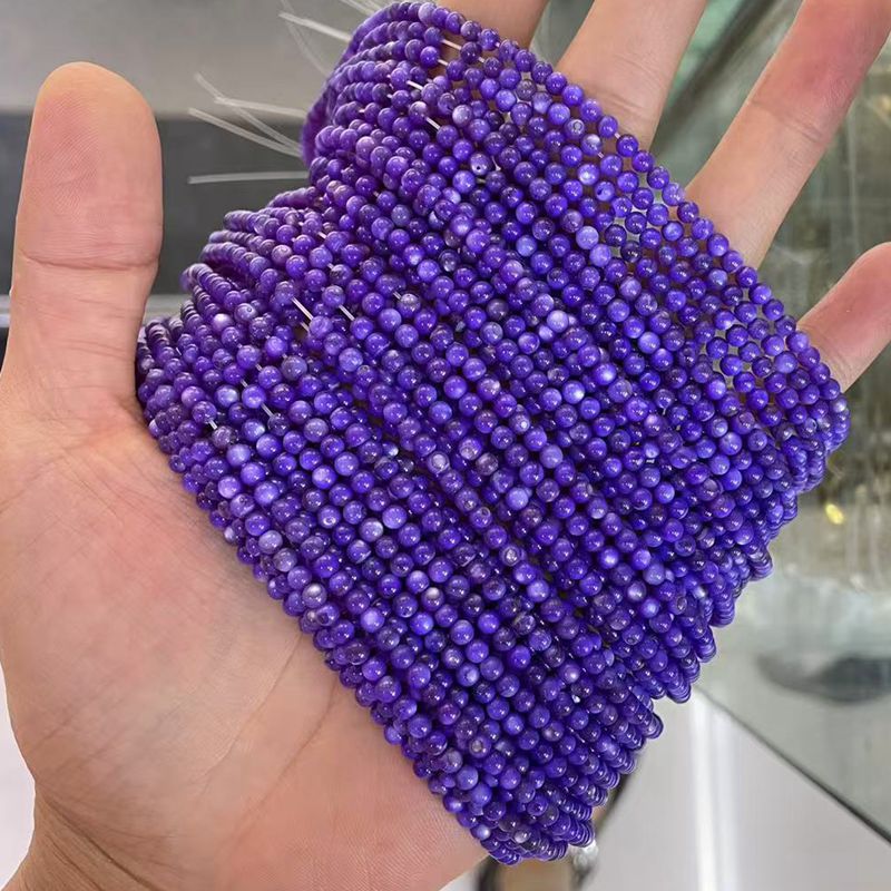 Picture of 3mm Natural Freshwater Shell Beads Round Beads Colorful DIY Jewelry Accessories Hairpin Shell Beads Bracelet Necklace Clavicle Chain Beads