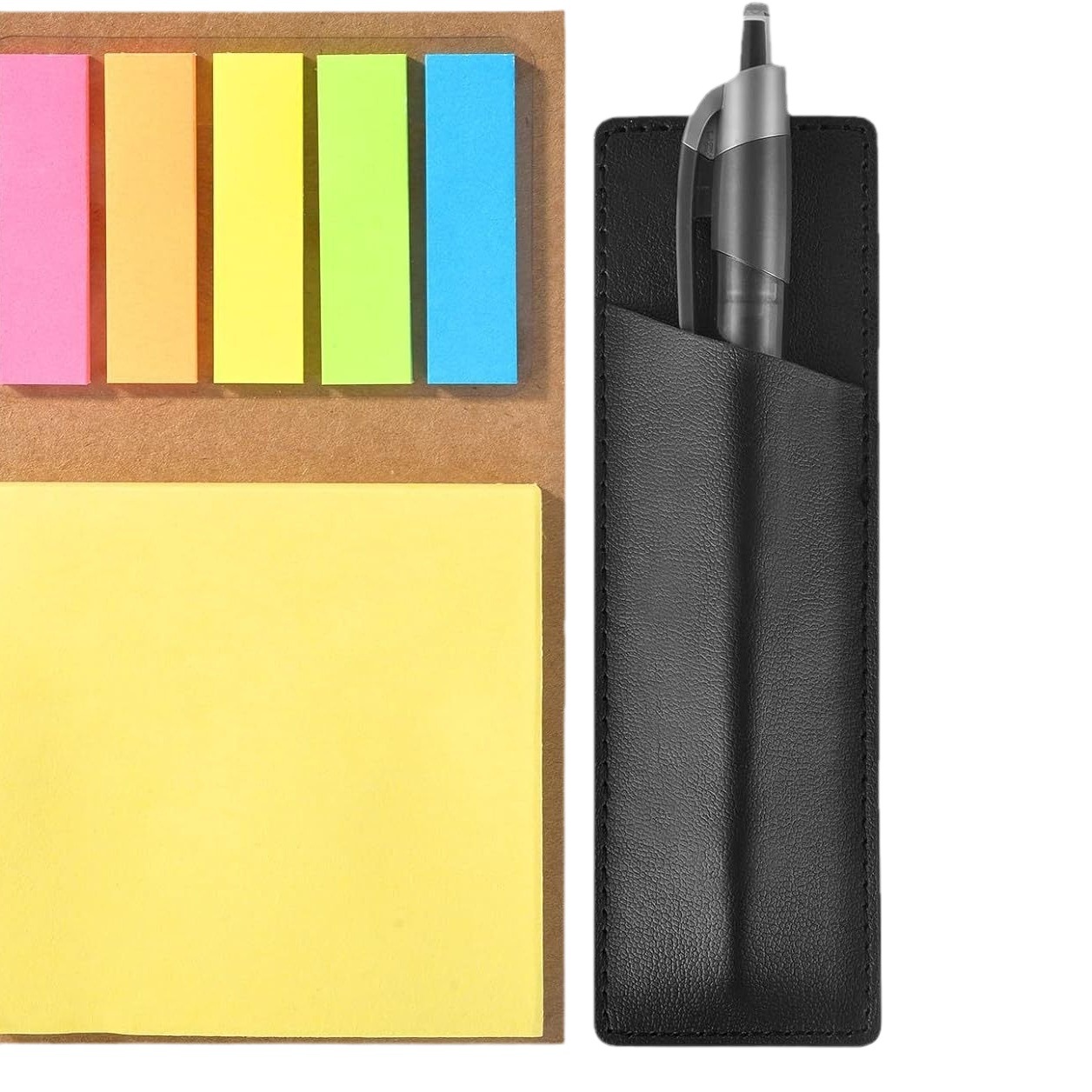 Cross-border magnetic note pad with pen cover refrigerator sticker message board creative note sticky note
