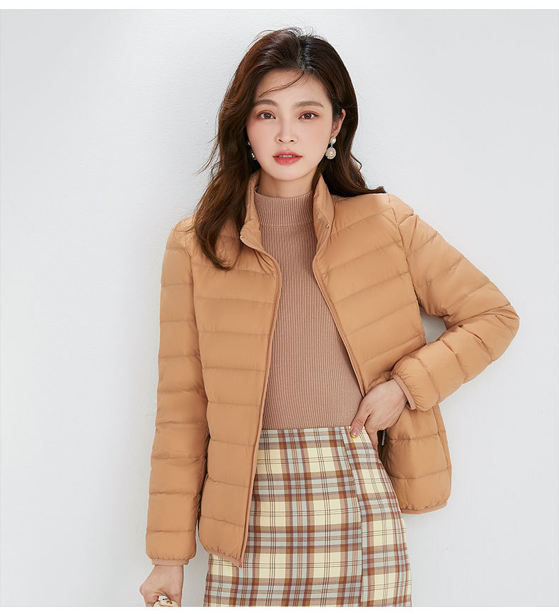 Picture of 90 down down Jacket Women's Hooded Lightweight Short Large Size Lightweight Western Style White Duck down Jacket Pinghu down Jacket Wholesale