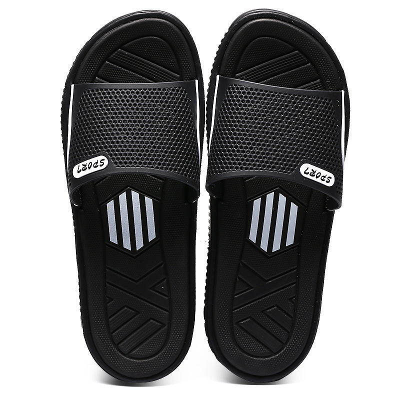 Men's Slip-On Sports Style Home Outdoor Beach Slippers Color Matching Breathable Large Size Breathable King Large Size Sandals