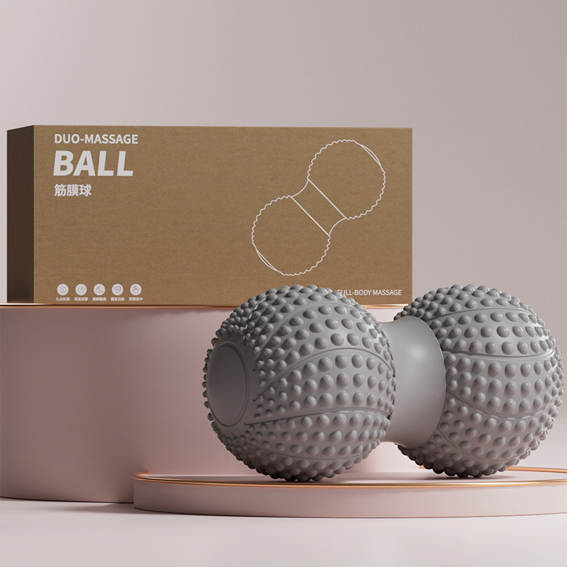 Picture of Fascia Peanut Ball Plantar Massage Spine Muscle Relaxation Double Ball Hip Back Leg Acupoint Stimulation Yoga Massage Ball