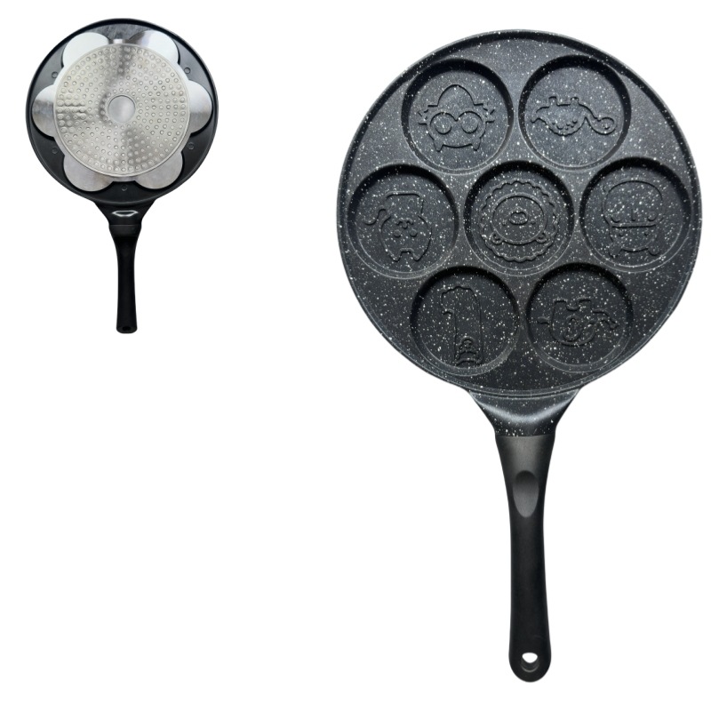 Picture of 1Pcmulti-Hole Egg Frying Pan Creative Porous Frying Pan Barbecue Plate Household Aluminum Alloy Series