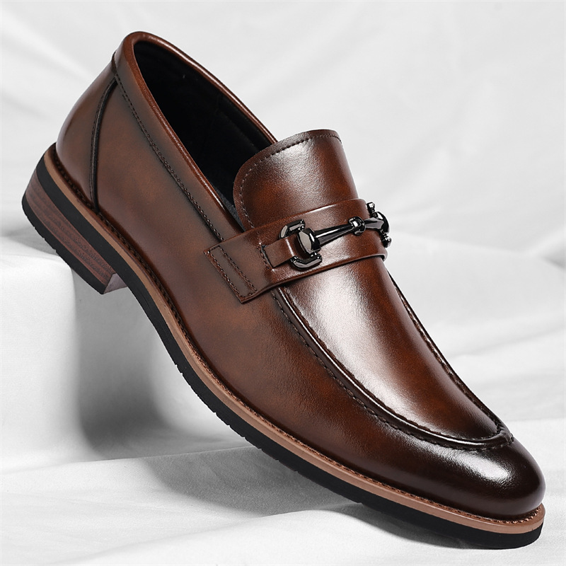 Cross-border plus size European version of oxford shoes leather shoes men's pointed toe suit single shoes business shoes Wenzhou leather shoes one drop shipping
