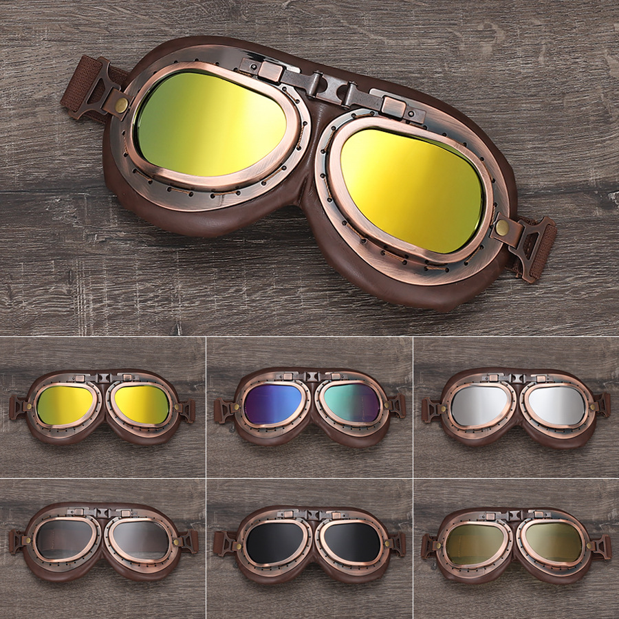Spot retro Harley bronze goggles Prince helmet goggles flying glasses motorcycle off-road goggles riding