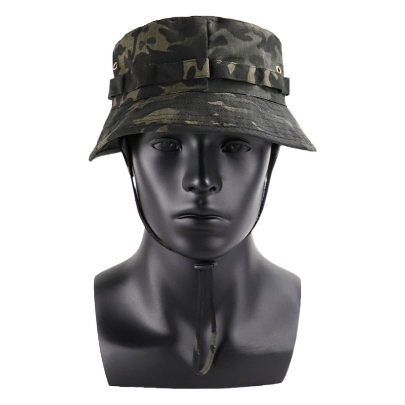 Cross-border source camouflage fisherman cap outdoor fishing cap jungle camouflage cap military fans tactical Benny cap embroidered cap