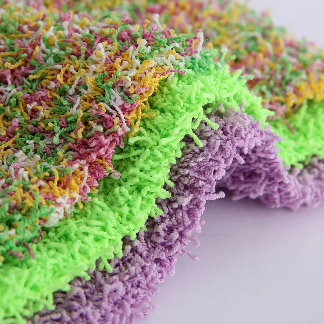5.5 Pieces of Rice Flour Yarn, 6 Braided Yarn Segments, Dyed Rice Flour Yarn Segments, Dyed Braided Yarn, Pure Polyester Fancy Special Yarn