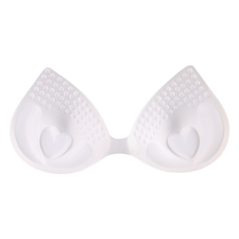 Bra Insert Mat, Thickeneded Chest Pad, Sports Vest, Heart-Shaped Sweat-Absorbent Pad, One-Piece Cross-Border Foreign Trade Can Be Inserted