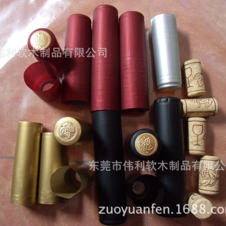Colorful Heat Shrinkable cap and Cork set