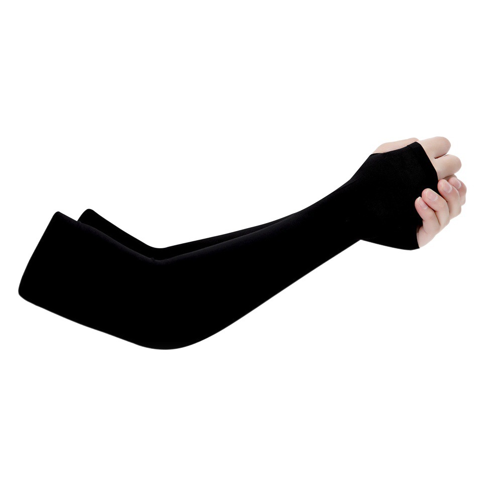 Cross-border Sun Protection Ice Sleeve New Upgraded Outdoor Riding Ice Silk Arm Fishing Anti-mosquito Solid Color Sleeve Sweat Absorbing Breathable