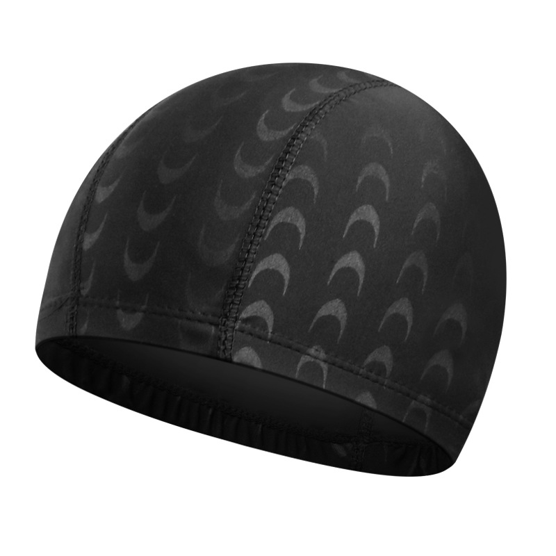 Picture of Adult color solid color swimming cap unisex cloth swimming cap three needle five thread nylon swimming cap manufacturers wholesale