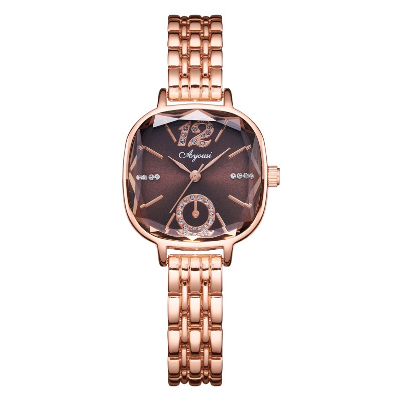 Women's Watch Women's 2024 New Small Dial Simple Square Women's Watch Fashion Waterproof Trendy All-match Quartz Watch