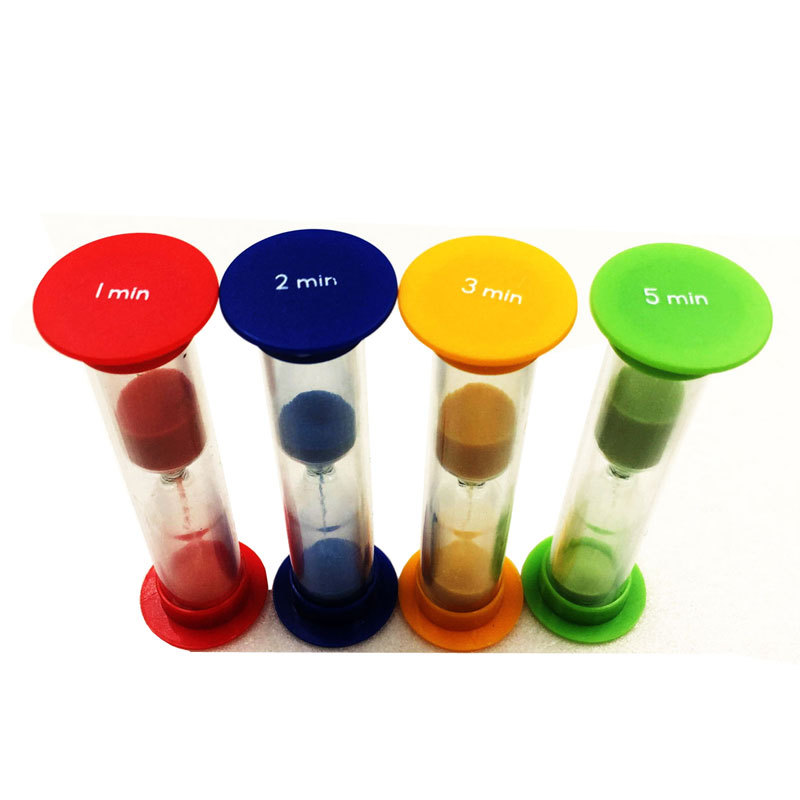 Picture of 6 hourglass combination suit 30 seconds 1 2 3 5 10 minutes timer small hourglass creative children's gift