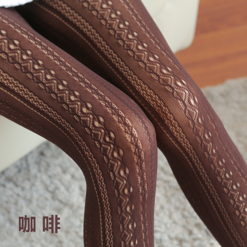 Picture of Spring and summer Sexy lolita lace stockings pantyhose women carved net stockings hollow thin bottoming lolita socks