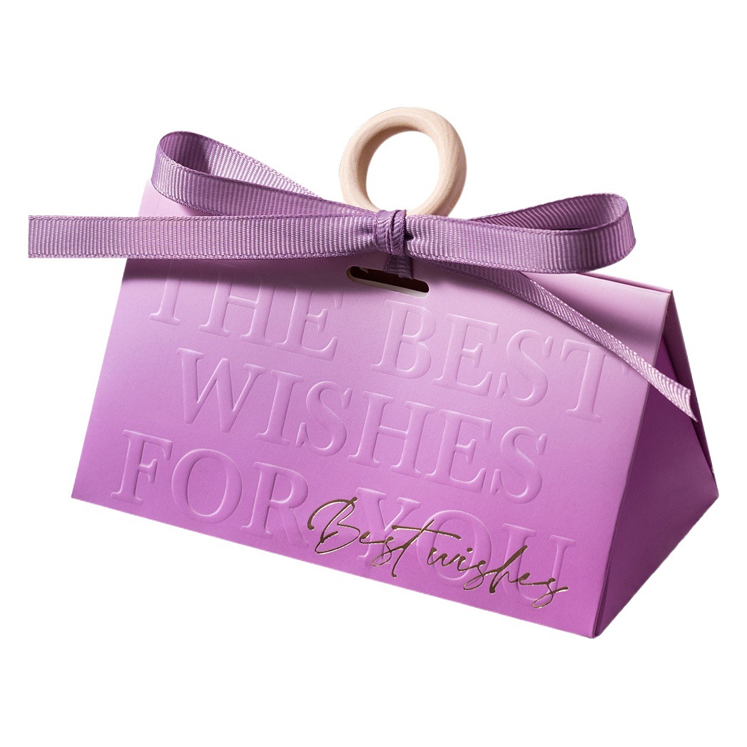Creative Portable Purple Candy Box High-level Candy Bag for Wedding Accompanying Ceremony Wedding Candy Box New Style Box