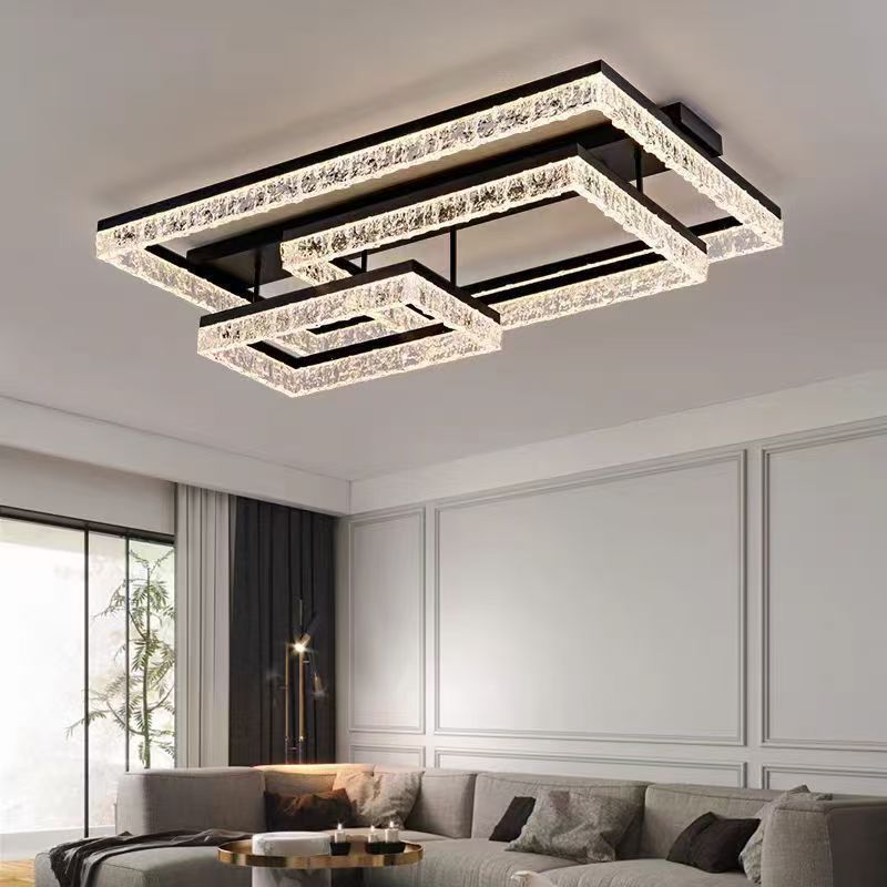 Picture of Internet Celebrity Living Room Lamp Ceiling Lamp Simple Atmospheric Home Italian Style Light Luxury Ice Crack Bedroom Lamp