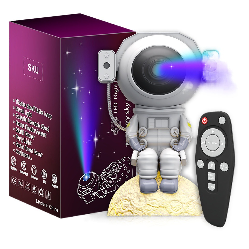 LIXINCORDA new mini astronaut star light colorful projection lamp starry atmosphere night light