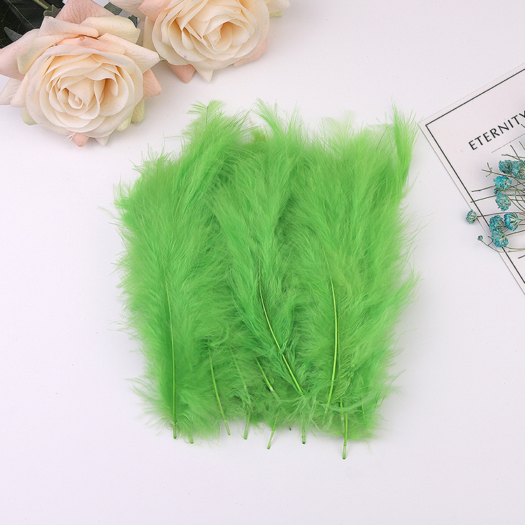 Picture of Cross-Border Wholesale Turkey Feathers Pointed Tail Velvet Feathers Colorful Feathers Dream Catcher Feathers Feather Lamp Wave Ball Feathers