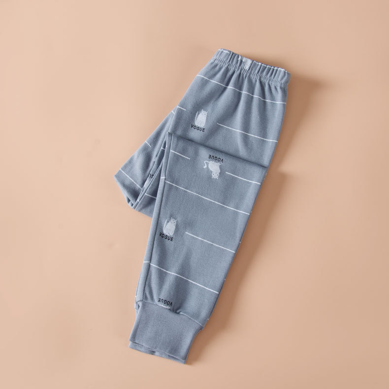 Picture of Children's Cotton Wool Pants for Autumn and Winter Children's Cotton Soft Breathable Autumn Pants Baby's Printed Warm Home Pajama Pants