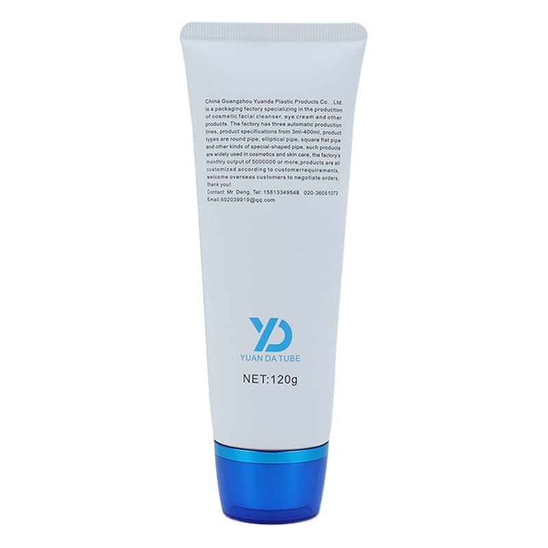 40mm Facial Cleanser Hose 80g100g120g Body Milk Gel Massage Milk Hose White Cosmetic Hose