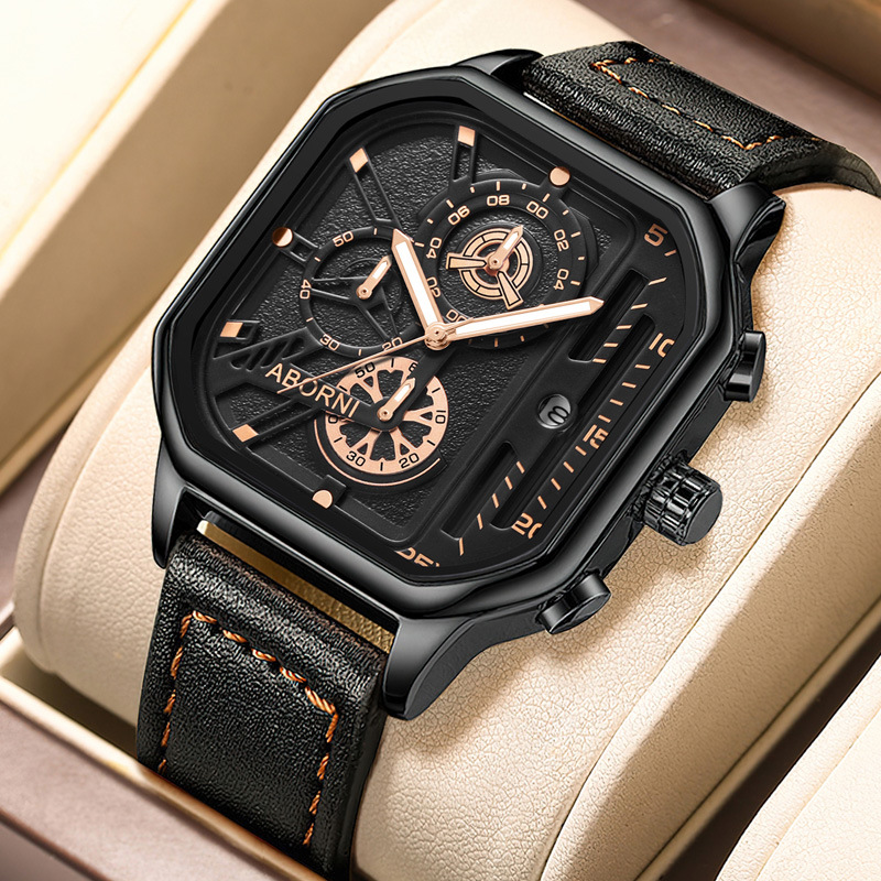 A generation of Asian platinum men's watches high-end luminous waterproof watches men's wholesale cross-border explosions quartz men's watches