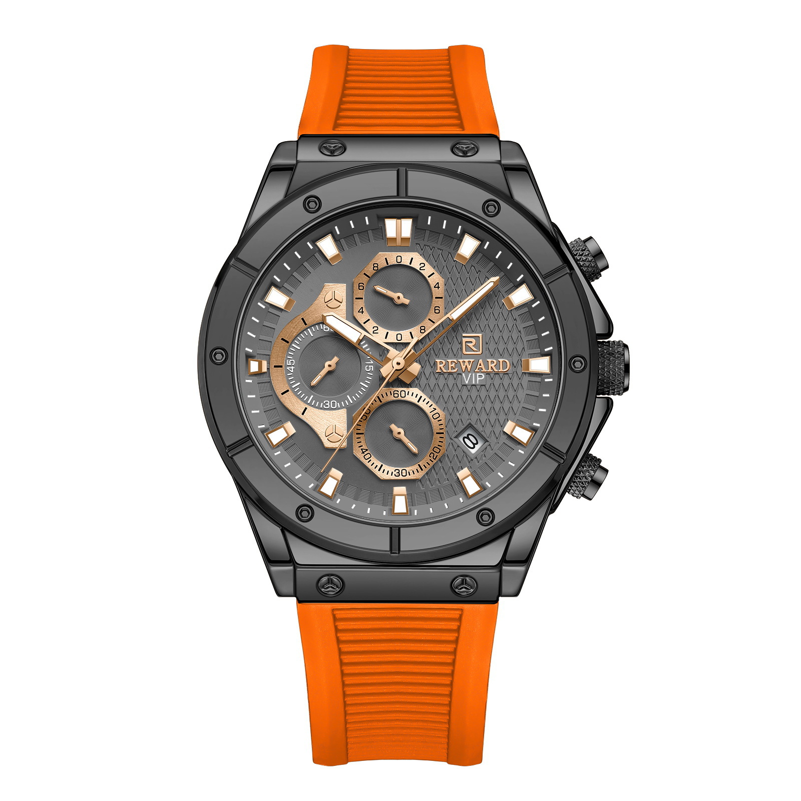 Picture of Reward skin-friendly silicone tape multi-functional men's sports watch cross-border supply multi-functional fashion men's watch pin