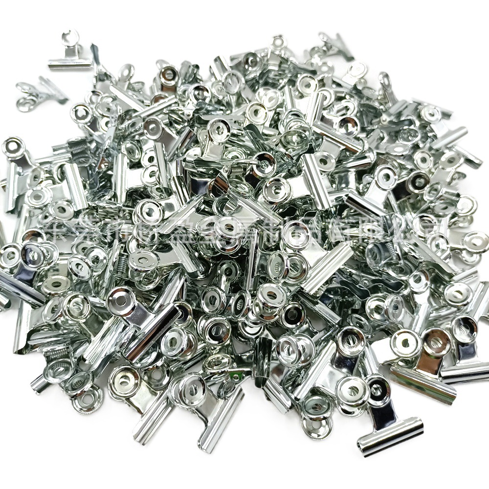 Spot supply 22mm round Bill clip metal file iron clip sealing clip mountain clip